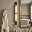 Geo Columnar Linear Alabaster Wall Sconce