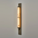Geo Columnar Linear Alabaster Wall Sconce