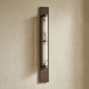 Geo Columnar Linear Alabaster Wall Sconce