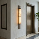 Geo Columnar Linear Alabaster Wall Sconce
