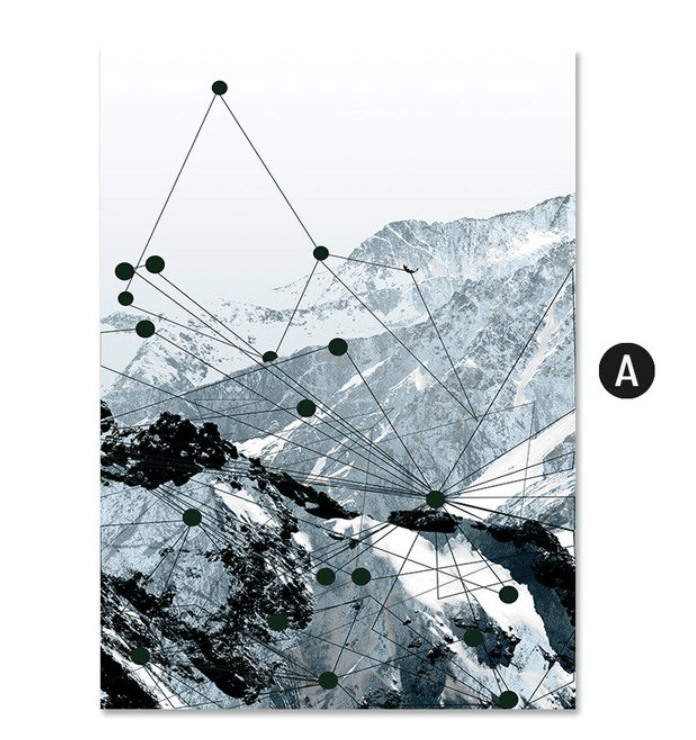 Geo Mountain Canvas