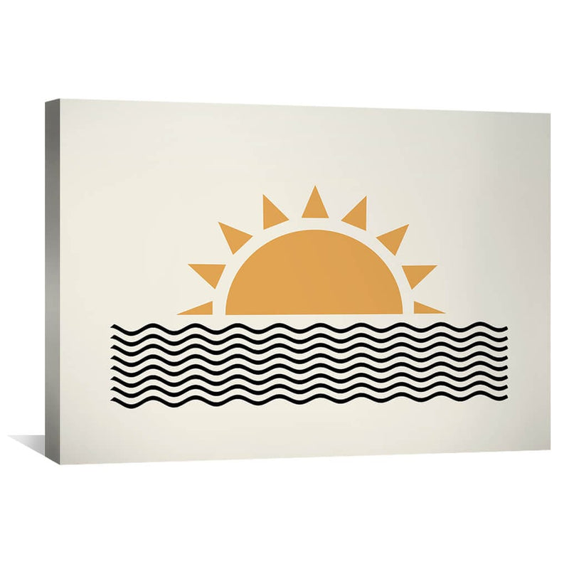 Geo Sunrise Canvas