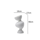 GobekUsa Geometric Abstract Ceramic Vase Skew Furnishing Articles Room Decoration Accessories
