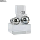 GobekUsa Crystal Ladder Silver Ball Desk Ornament Geometric Block Room Decor