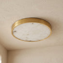 Geometric Alabaster Recessed Ceiling Light