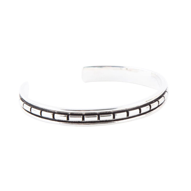 Geometric All Sterling Silver Cuff Bracelet