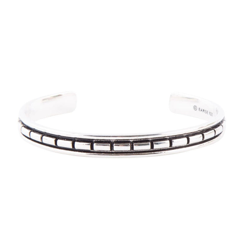 Geometric All Sterling Silver Cuff Bracelet