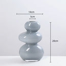 GobekUsa Geometric Glass Vase Stackable Terrarium Home Decor Flower Arrangement Holder