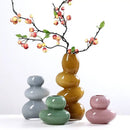 GobekUsa Geometric Glass Vase Stackable Terrarium Home Decor Flower Arrangement Holder