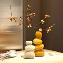 GobekUsa Geometric Glass Vase Stackable Terrarium Home Decor Flower Arrangement Holder