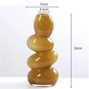 GobekUsa Geometric Glass Vase Stackable Terrarium Home Decor Flower Arrangement Holder
