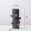 GobekUsa Geometric Ball Vase: Creative Resin Terrarium Pot for Home Decor or Floral Arrangements