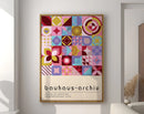 GobekUsa Geometric Bauhaus Canvas Art - Mid Century Decor