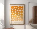 GobekUsa Geometric Bauhaus Canvas Poster for Modern Home