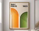GobekUsa Geometric Bauhaus Canvas Poster - Modern Mid Century Decor