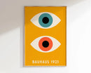 GobekUsa Geometric Bauhaus Canvas Poster: Retro Home Wall Art