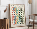 GobekUsa Geometric Bauhaus Canvas Print for Modern Home