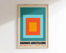 GobekUsa Geometric Bauhaus Canvas Print for Modern Home