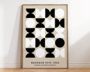 GobekUsa Geometric Bauhaus Canvas Print – Modern Wall Art