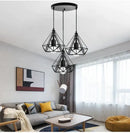 GobekUsa Iron 3-Light Chandelier Pendant for Living Room Kitchen Restaurant