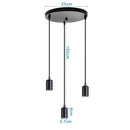 GobekUsa Iron 3-Light Chandelier Pendant for Living Room Kitchen Restaurant