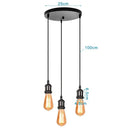 GobekUsa Iron 3-Light Chandelier Pendant for Living Room Kitchen Restaurant