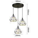 GobekUsa Iron 3-Light Chandelier Pendant for Living Room Kitchen Restaurant