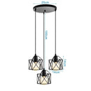GobekUsa Iron 3-Light Chandelier Pendant for Living Room Kitchen Restaurant