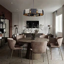GobekUsa Black Metal Pendant Lights: Stylish LED Luxury Hanging Lamp for Home Decoration
