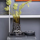 GobekUsa Gold Plated Hollowed Vase for Desk Decoration and Floral Arrangement