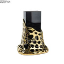 GobekUsa Gold Plated Hollowed Vase for Desk Decoration and Floral Arrangement