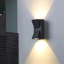 Geometric black led outdoor wall light bedroom decoration lamp by Decorbites