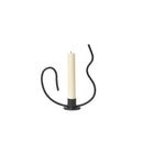 GobekUsa Geometric Black Metal Candlestick Candelabrum - Handcrafted Home Decor & Wedding Centerpiece