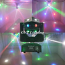 GobekUsa 16 Beam Strobe Red Green Laser LED Moving Head Light Disco Ball
