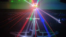 GobekUsa 16 Beam Strobe Red Green Laser LED Moving Head Light Disco Ball