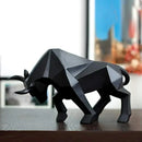 GobekUsa Bull Bison Sculpture Abstract Animal Figurine Decor Ornaments for Home and Office