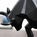 GobekUsa Bull Bison Sculpture Abstract Animal Figurine Decor Ornaments for Home and Office