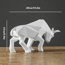GobekUsa Bull Bison Sculpture Abstract Animal Figurine Decor Ornaments for Home and Office