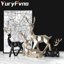 GobekUsa Deer Sculpture: Elegant Living Room Table Decoration & Christmas Gift