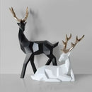 GobekUsa Deer Sculpture: Elegant Living Room Table Decoration & Christmas Gift