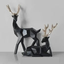 GobekUsa Deer Sculpture: Elegant Living Room Table Decoration & Christmas Gift