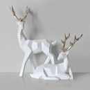 GobekUsa Deer Sculpture: Elegant Living Room Table Decoration & Christmas Gift