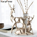 GobekUsa Deer Sculpture: Elegant Living Room Table Decoration & Christmas Gift