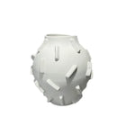 GobekUsa Geometric Block Ceramic Vase - Abstract Floral Arrangement - Home Decor Handicraft