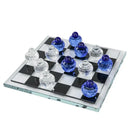 GobekUsa Geometric Glass Chess Set Table Ornament - Home Decor Figurines