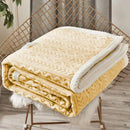 GobekUsa Coral Fleece Flannel Blanket: Cozy Single/Queen Size Little Quilt - Winter Office/Dorm Warmth