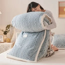GobekUsa Coral Fleece Flannel Blanket: Cozy Single/Queen Size Little Quilt - Winter Office/Dorm Warmth