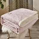 GobekUsa Coral Fleece Flannel Blanket: Cozy Single/Queen Size Little Quilt - Winter Office/Dorm Warmth