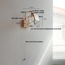 GobekUsa Brass LED Wall Lights Rotatable Blue Glass Dining Room Stair Light