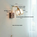 GobekUsa Brass LED Wall Lights Rotatable Blue Glass Dining Room Stair Light